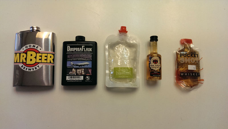 disposable flask  San Diego Survival Guide
